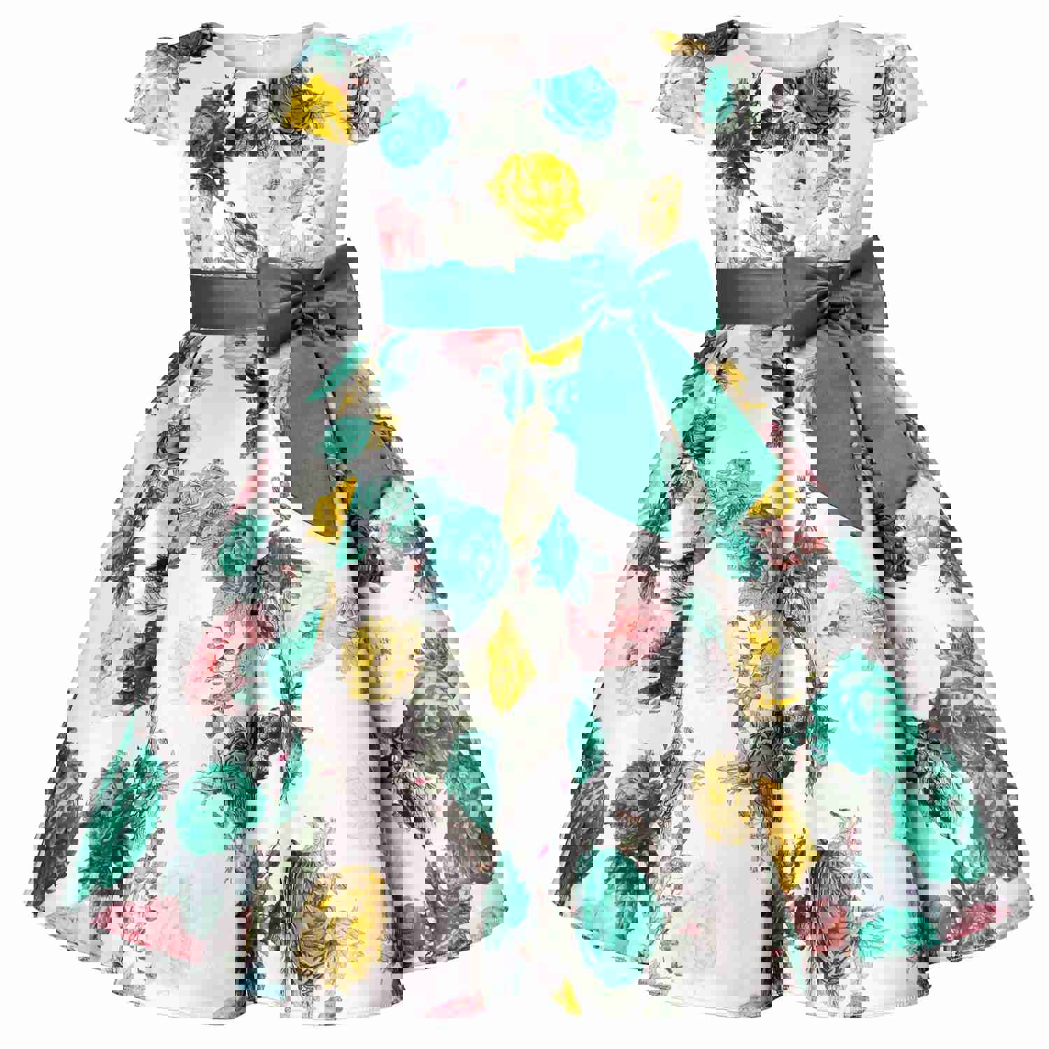 Elegant Kids Flower Dress for Princess Parties