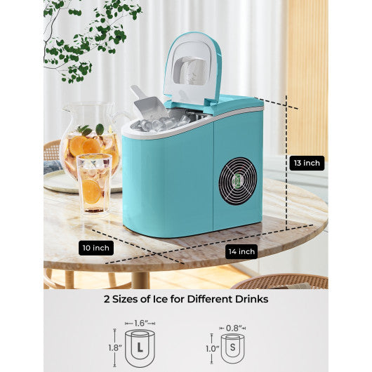 Mini Portable Compact Electric Ice Maker Machine - Green