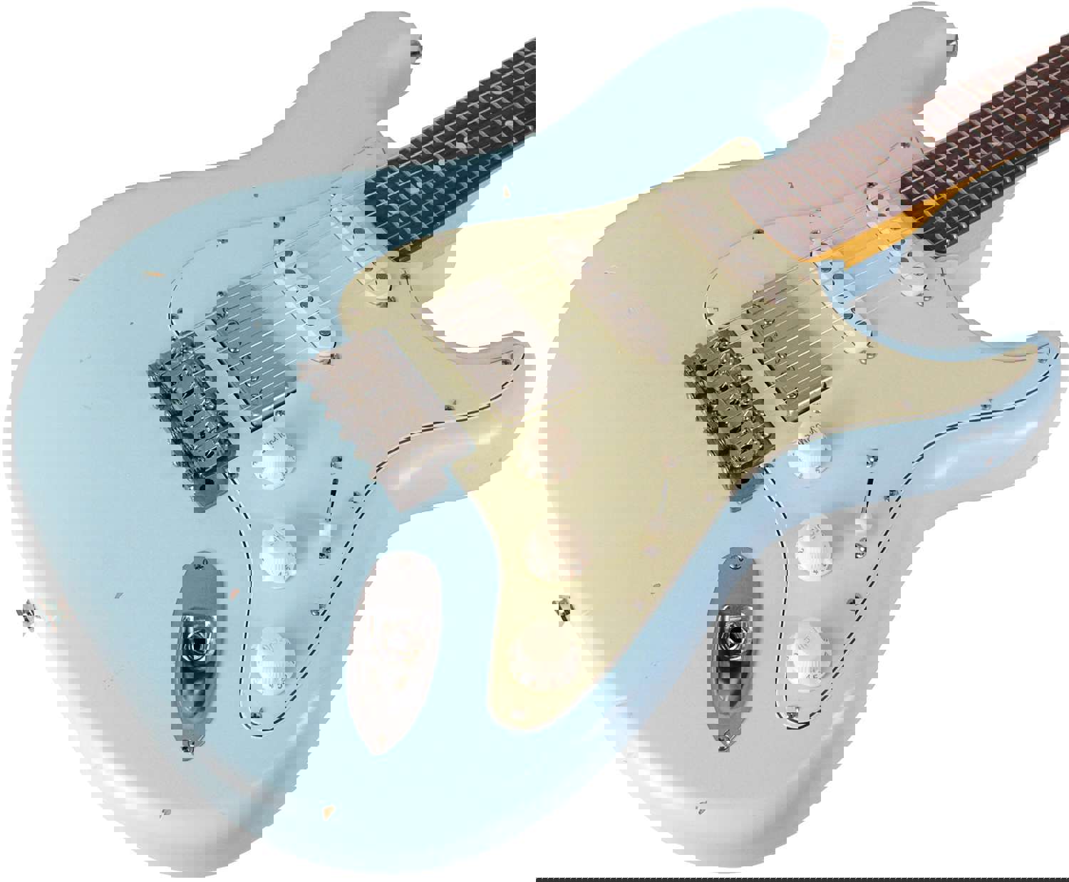 Nash S-63 Guitar, Sonic Blue, HSS, Light Aging