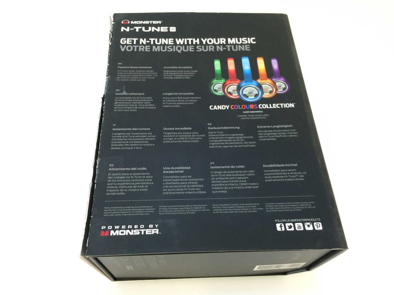 Monster 128521-00 NTune On-Ear Headphones in Candy Blue