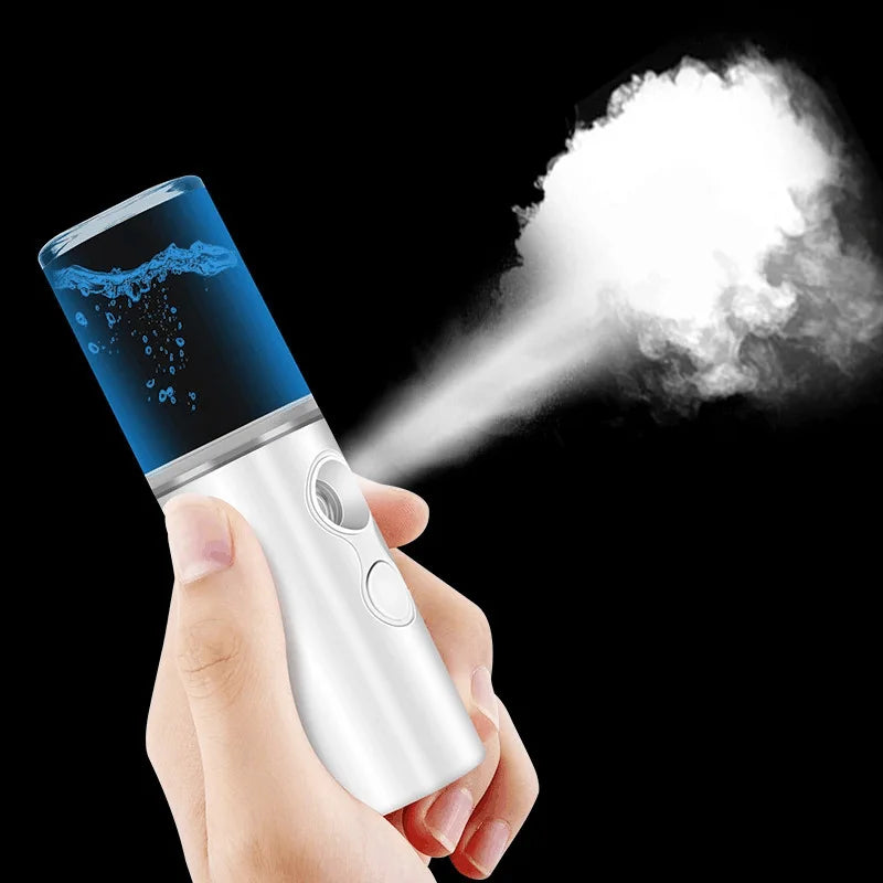 USB Rechargeable Nano Facial Steamer for Skin Care and Moisturizing