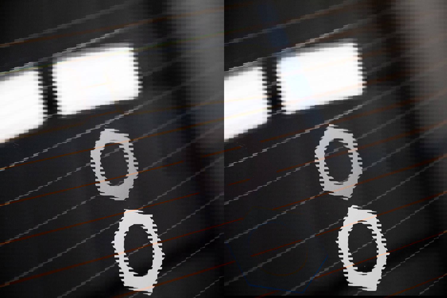 Die-Cut Vinyl Hex Logo Decal for Car Windows