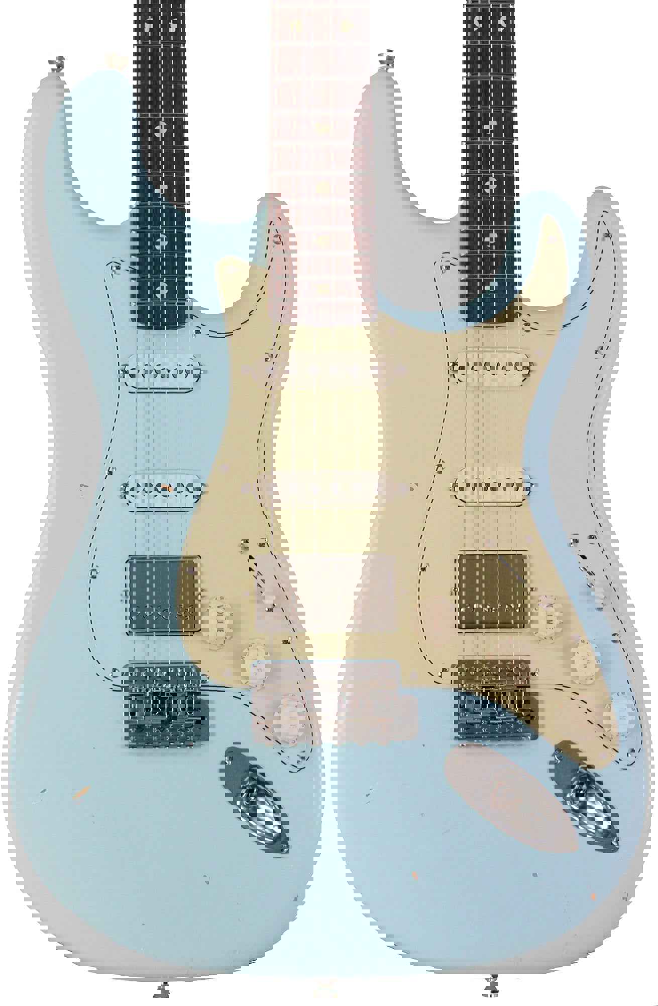 Nash S-63 Guitar, Sonic Blue, HSS, Light Aging