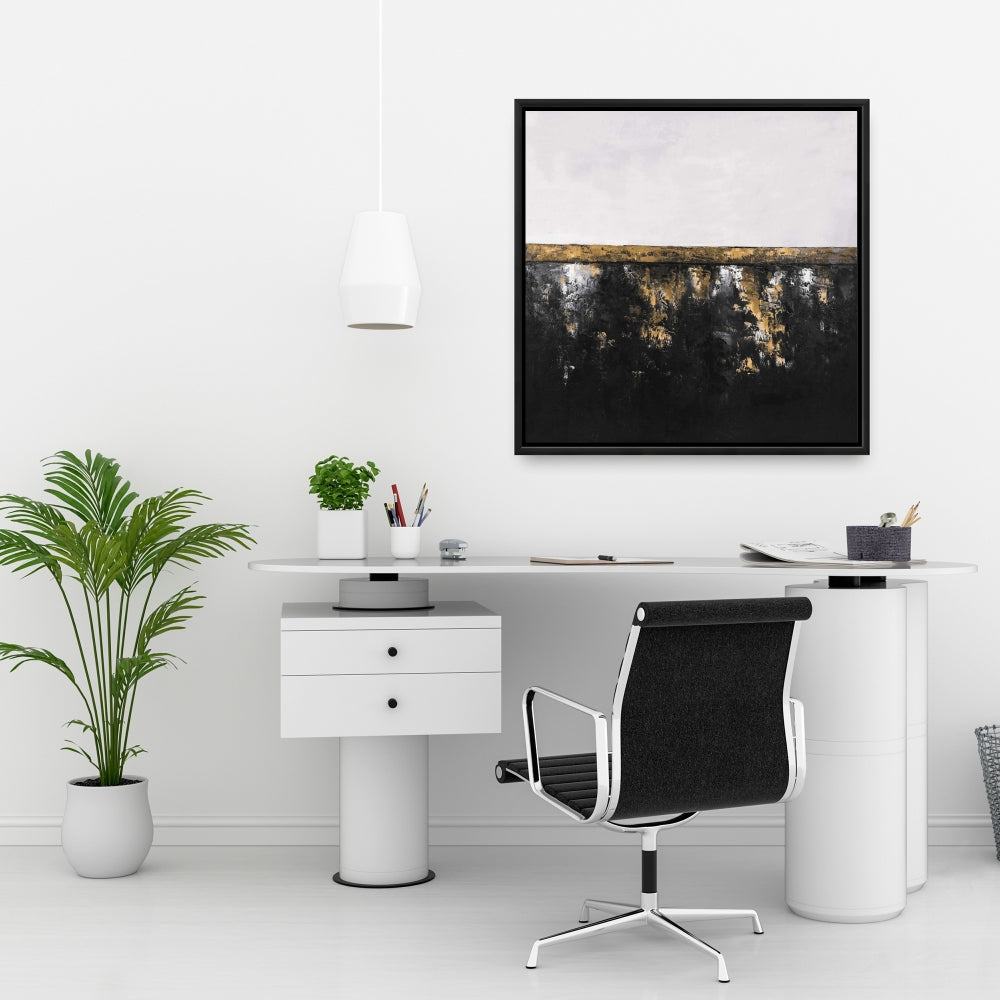 Abstract Industrial Metal Fine Art Gallery Wrapped Canvas 36x36