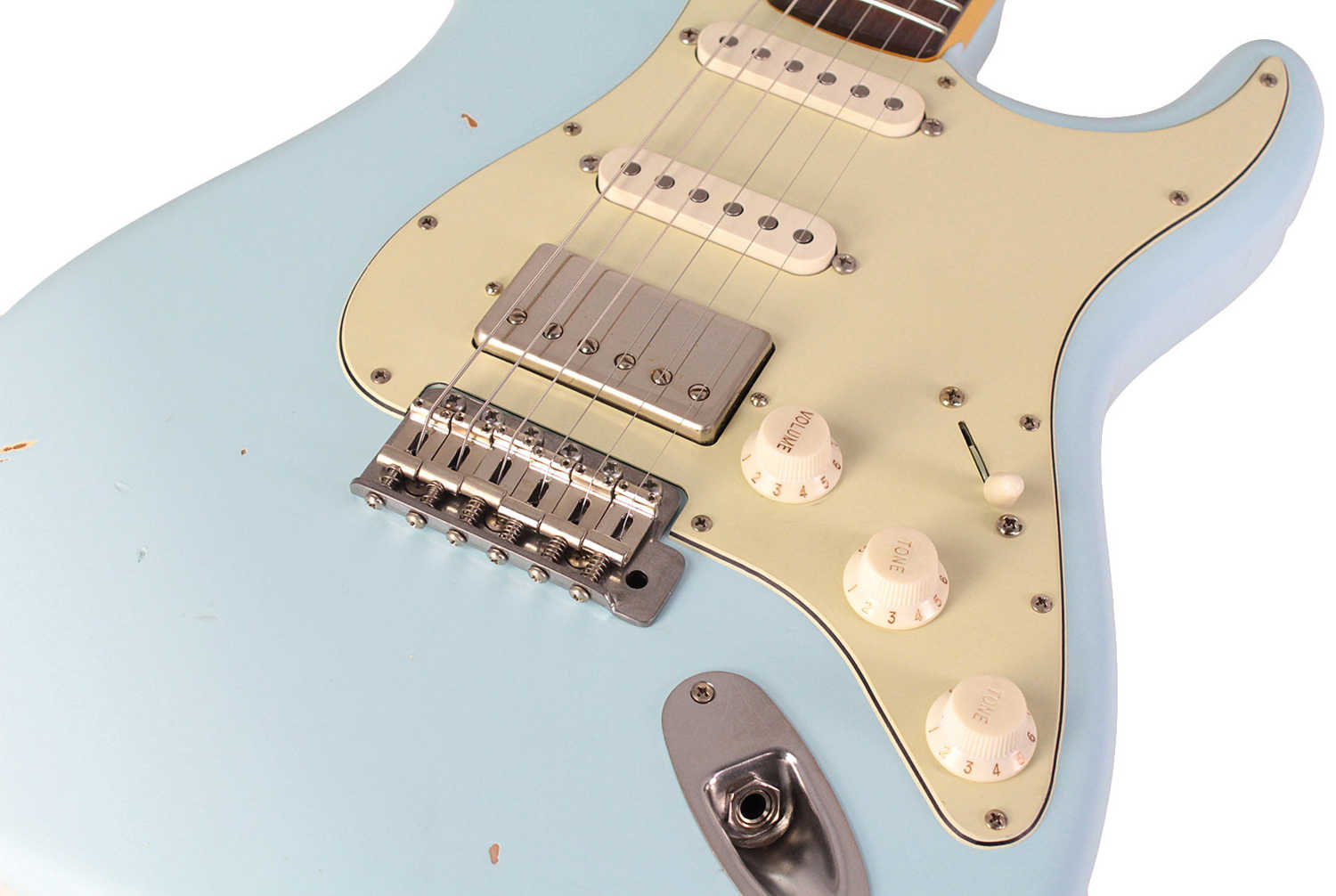 Nash S-63 Guitar, Sonic Blue, HSS, Light Aging