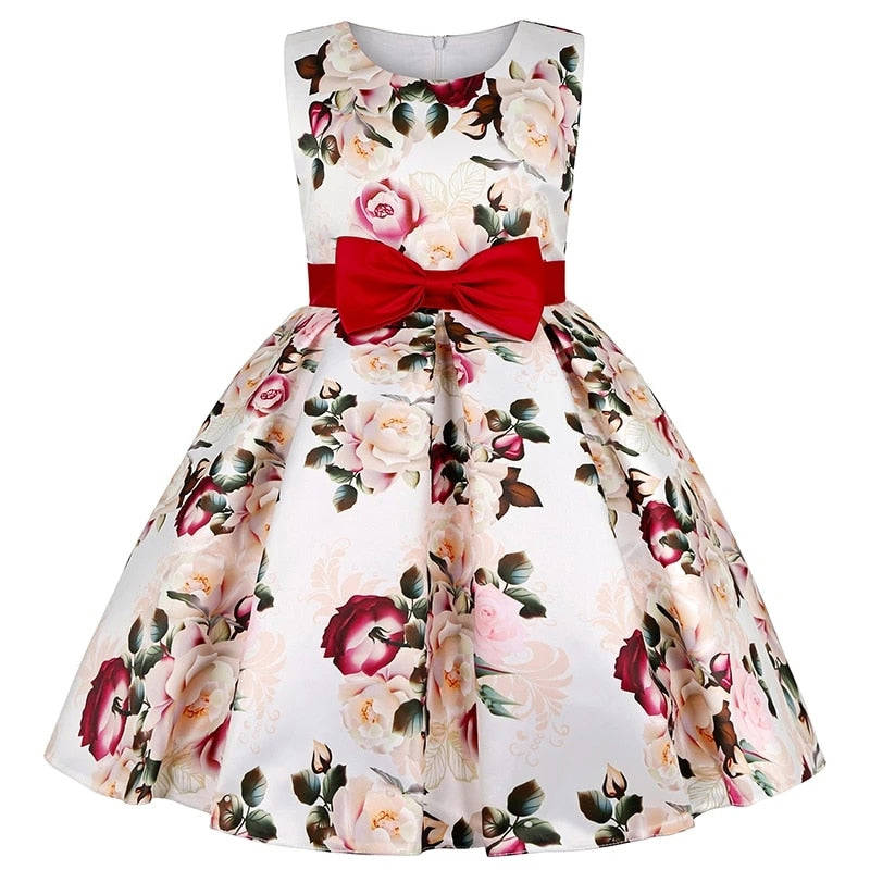 Elegant Kids Flower Dress for Princess Parties