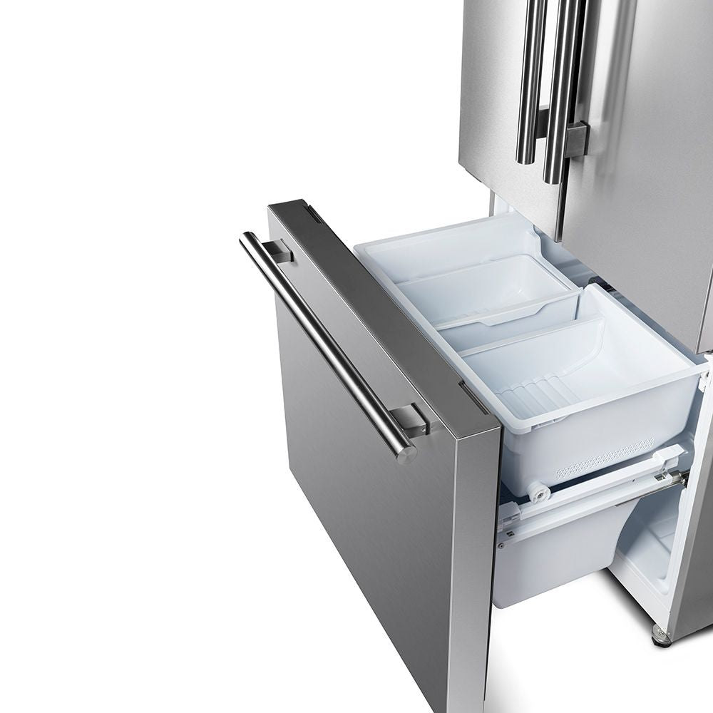 Forno 30-Inch French Door Refrigerator with Ice Maker, 17.5 Cu. Ft., Stainless Steel (FFFFD1974-31SB)