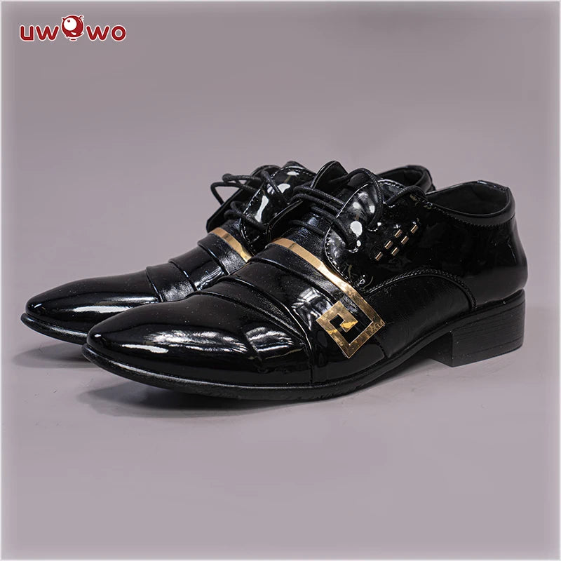 UWOWO Zhongli Cosplay Shoes - Genshin Impact Geo Archon Morax Footwear Boots