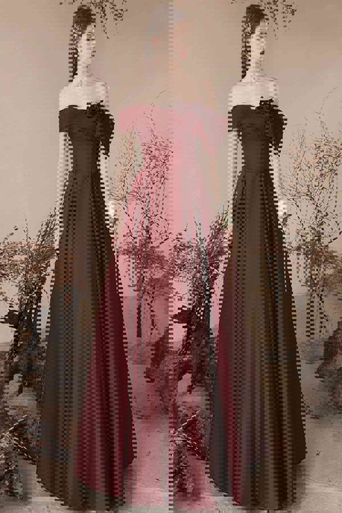 Off the Shoulder Burgundy Satin Long Prom Dresses, Wine Red Formal Evening Gown