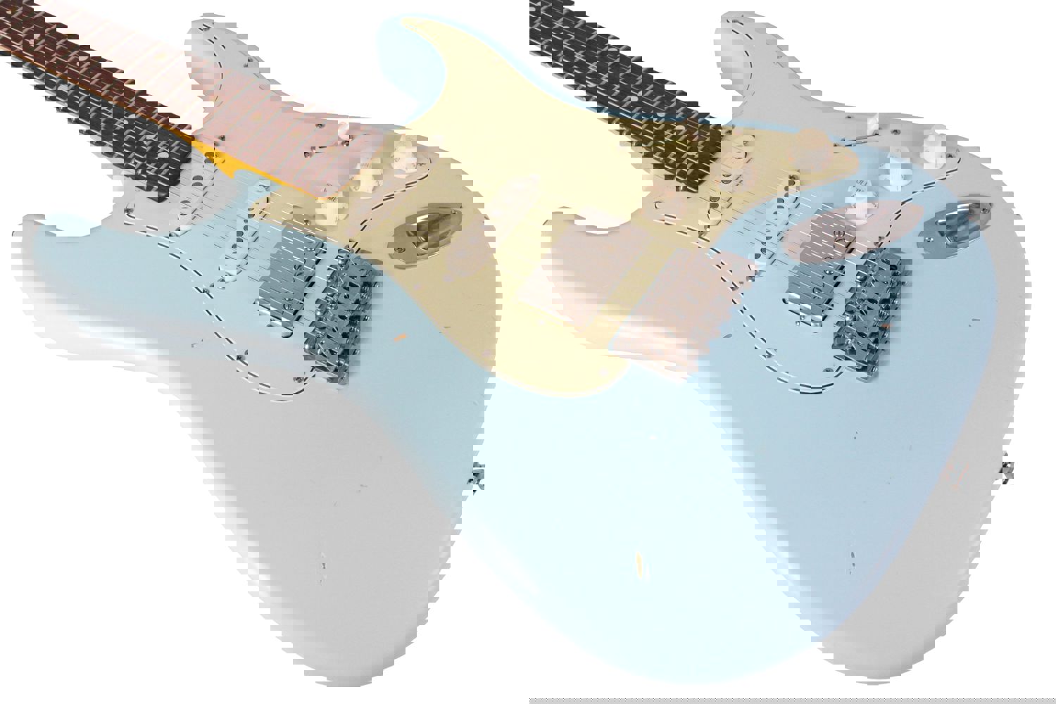 Nash S-63 Guitar, Sonic Blue, HSS, Light Aging