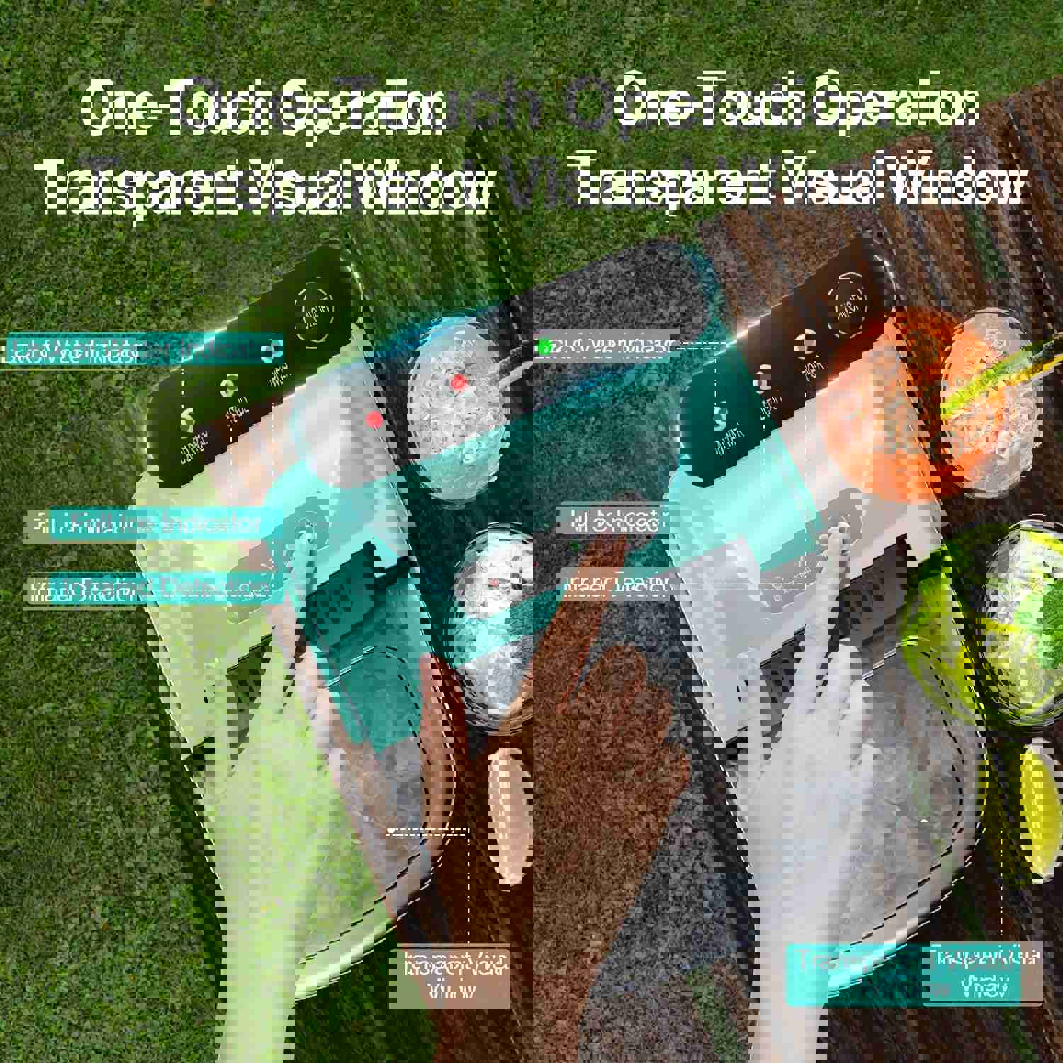 Fast Ice Maker Countertop - 6 Mins, 9 Bullet-Shaped Ice, 26.5Lbs/24Hrs, Portable with Self-Cleaning