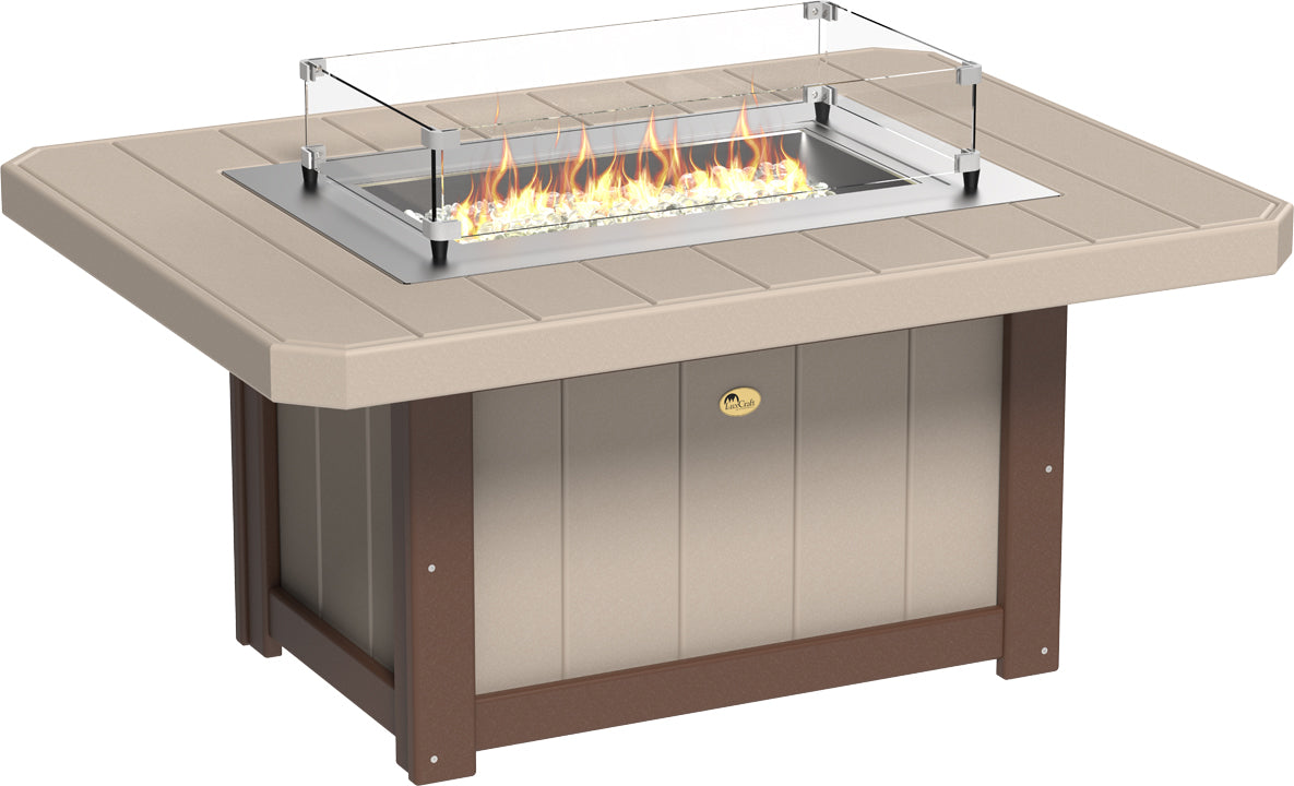 LuxCraft Lumin Fire Pit 51 Rectangular