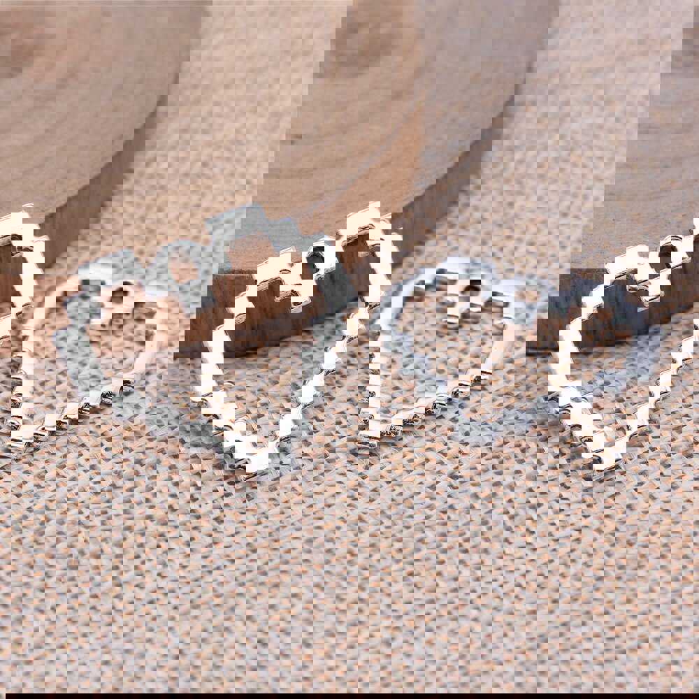 10pcs Antique Silver Mosaic Heart Charms for DIY Jewelry Making