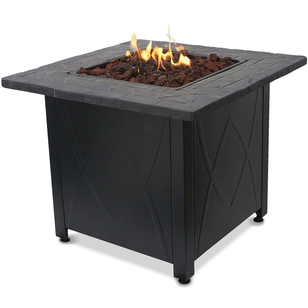 Endless Summer 30 In. Outdoor Propane Gas Rock Top Fire Pit