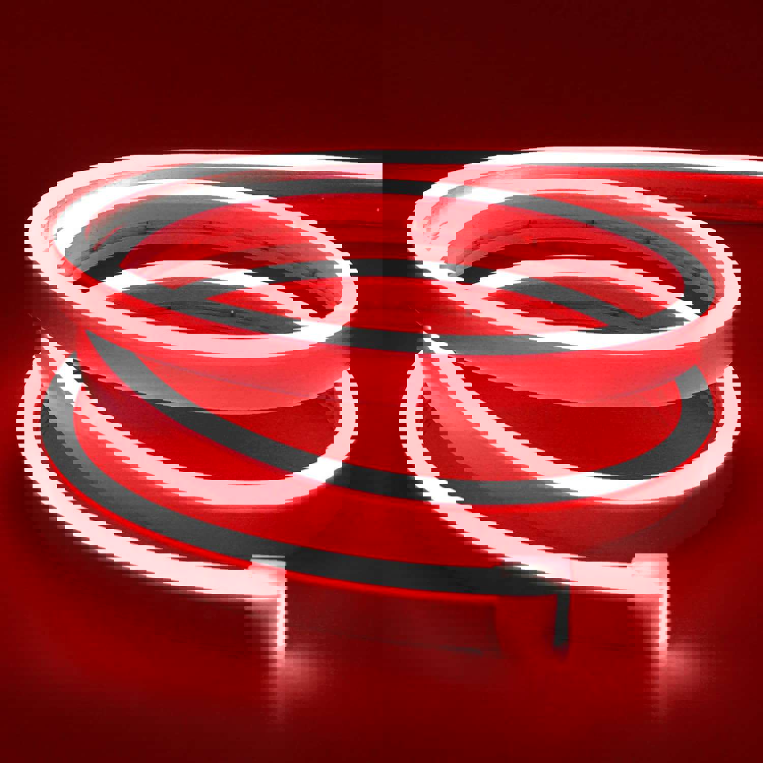 Red LED Neon Rope Light - 110V, 6W/M, 226LM/W, IP65, ETL Certified