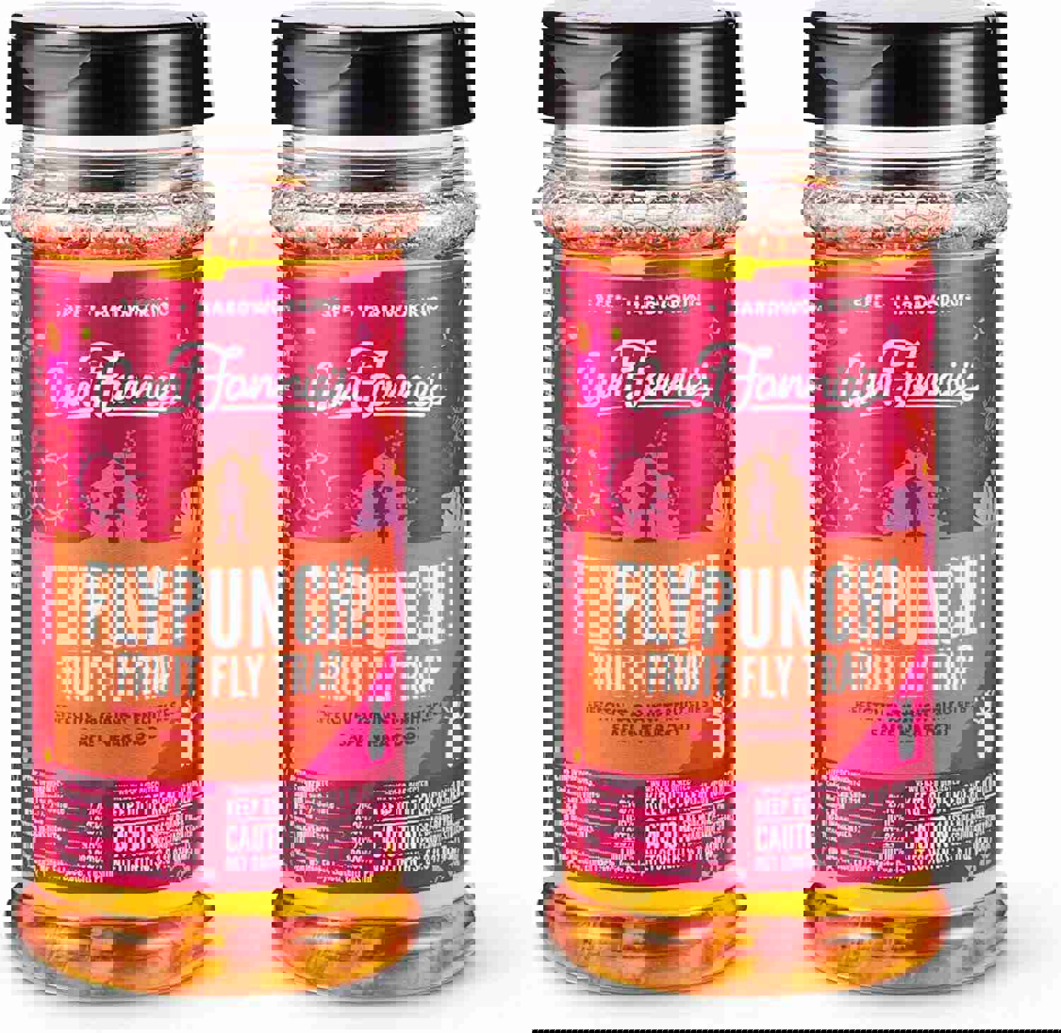 Aunt Fannie’S Flypunch Fruit Fly Trap (2 Pack) - Plant-Based Indoor & Kitchen Solution