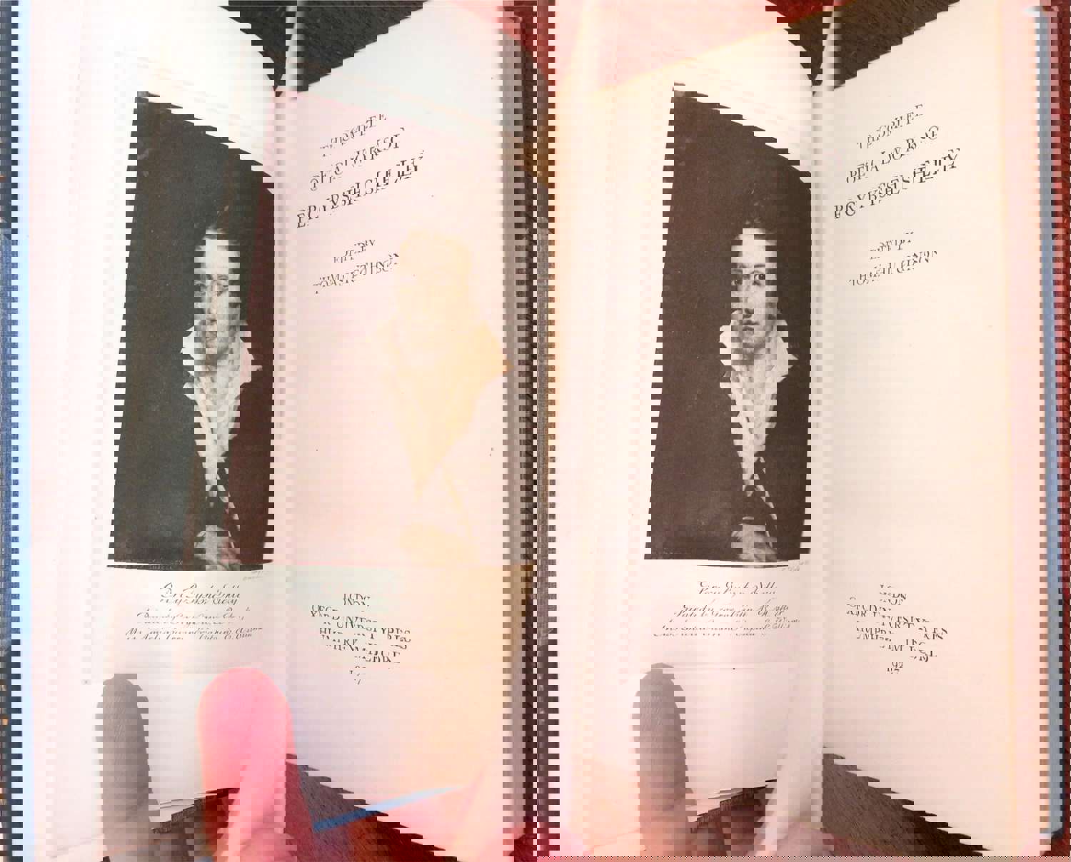 Percy Bysshe Shelley Complete Works 1927 Riviere Blue Leather Book