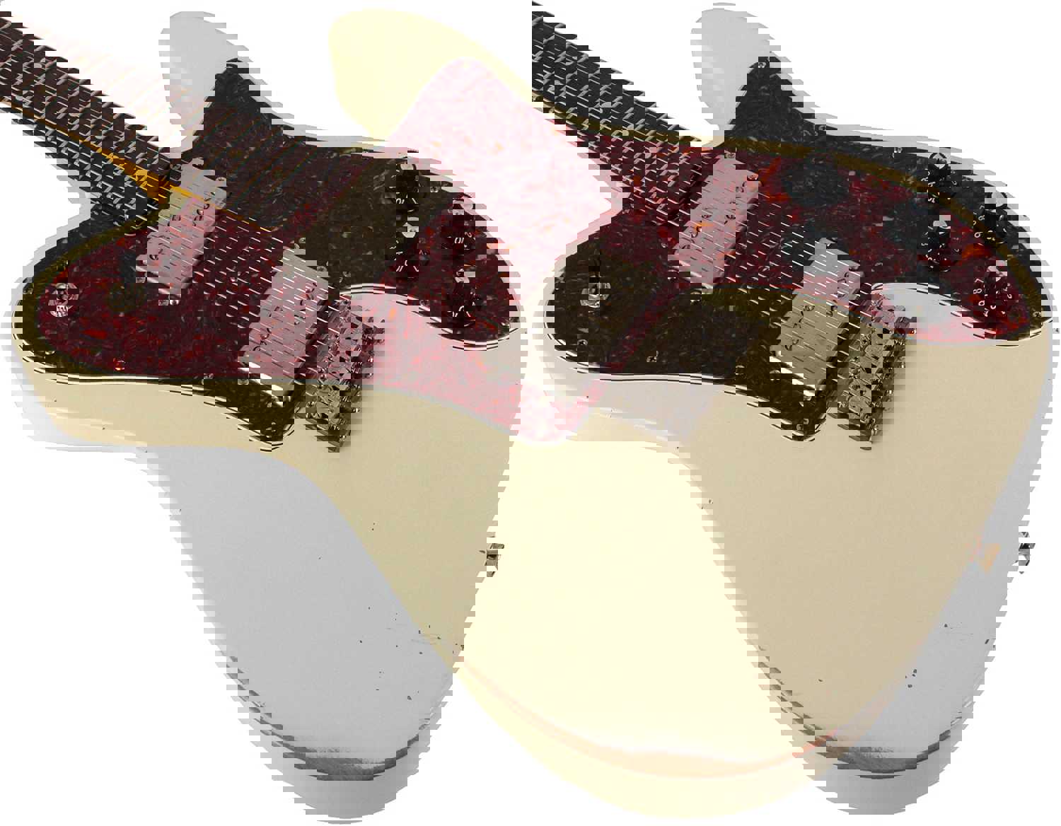 Nash T-72DLX Guitar - Olympic White with Rosewood Fretboard & Light Aging