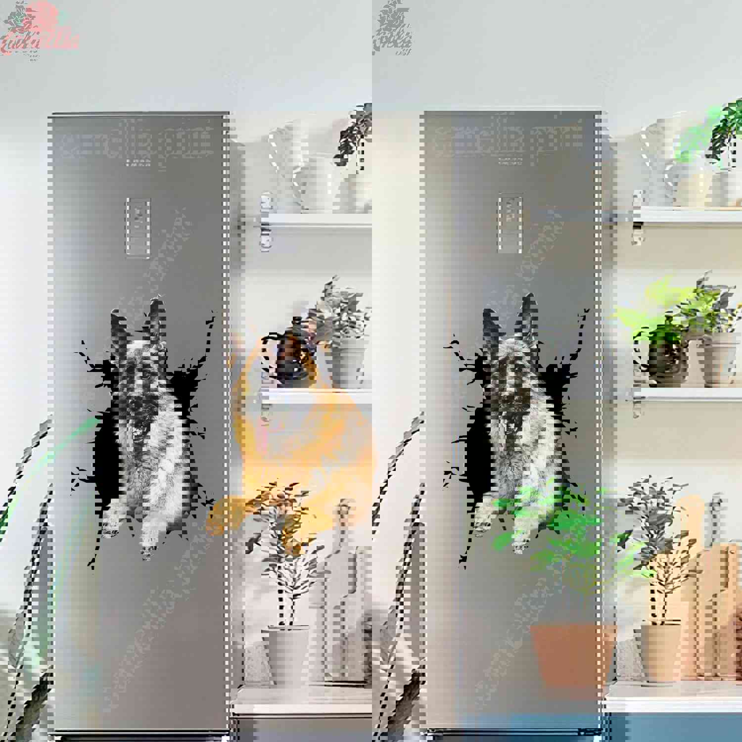 German Shepherd Crack Sticker For Back Window Wiper Fun Car Sticker Boyfriend Valentines Day Gifts