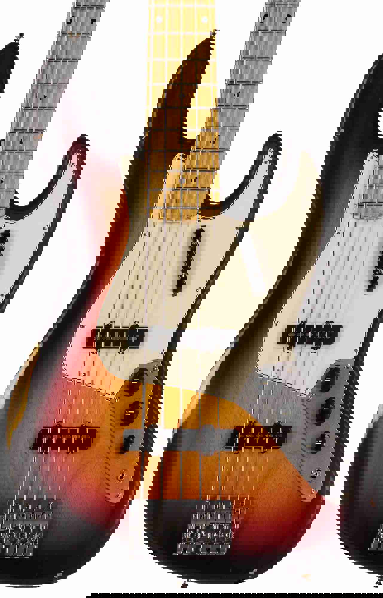 Nash JB-5 Bass Guitar, 3-Tone Sunburst with Light Aging