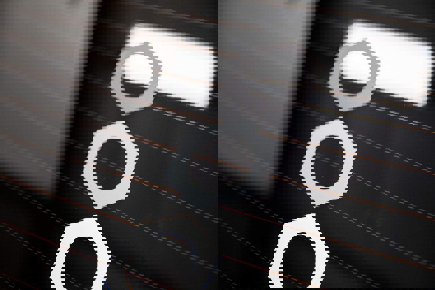 Die-Cut Vinyl Hex Logo Decal for Car Windows