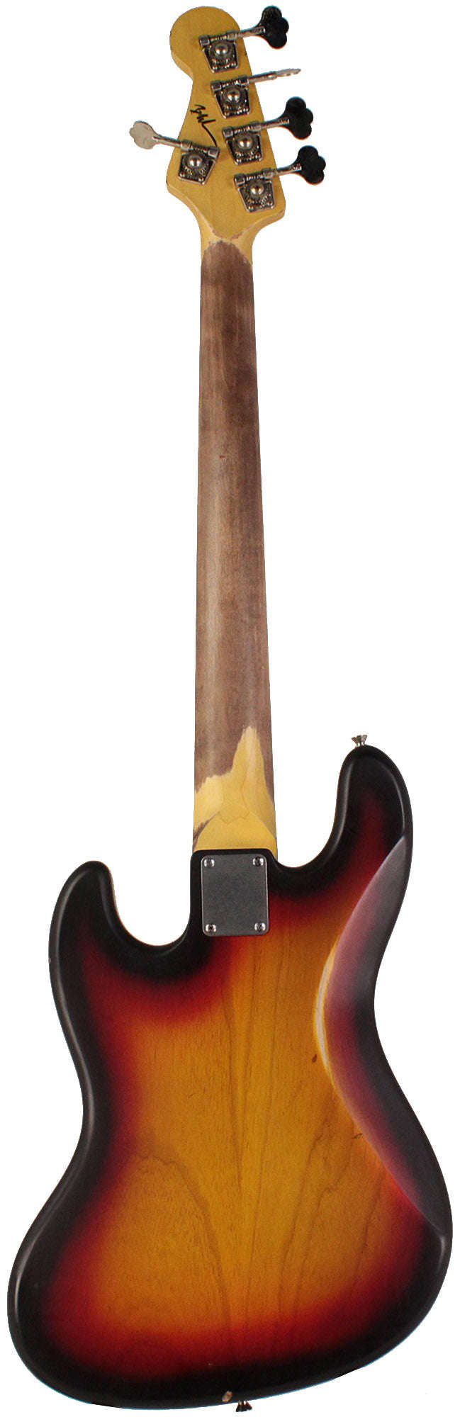Nash JB-5 Bass Guitar, 3-Tone Sunburst with Light Aging