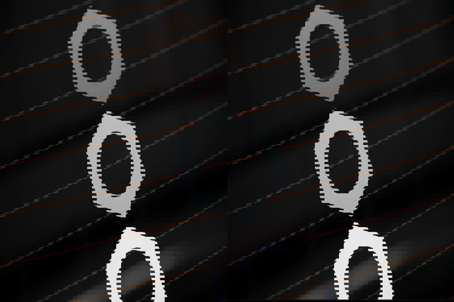 Die-Cut Vinyl Hex Logo Decal for Car Windows