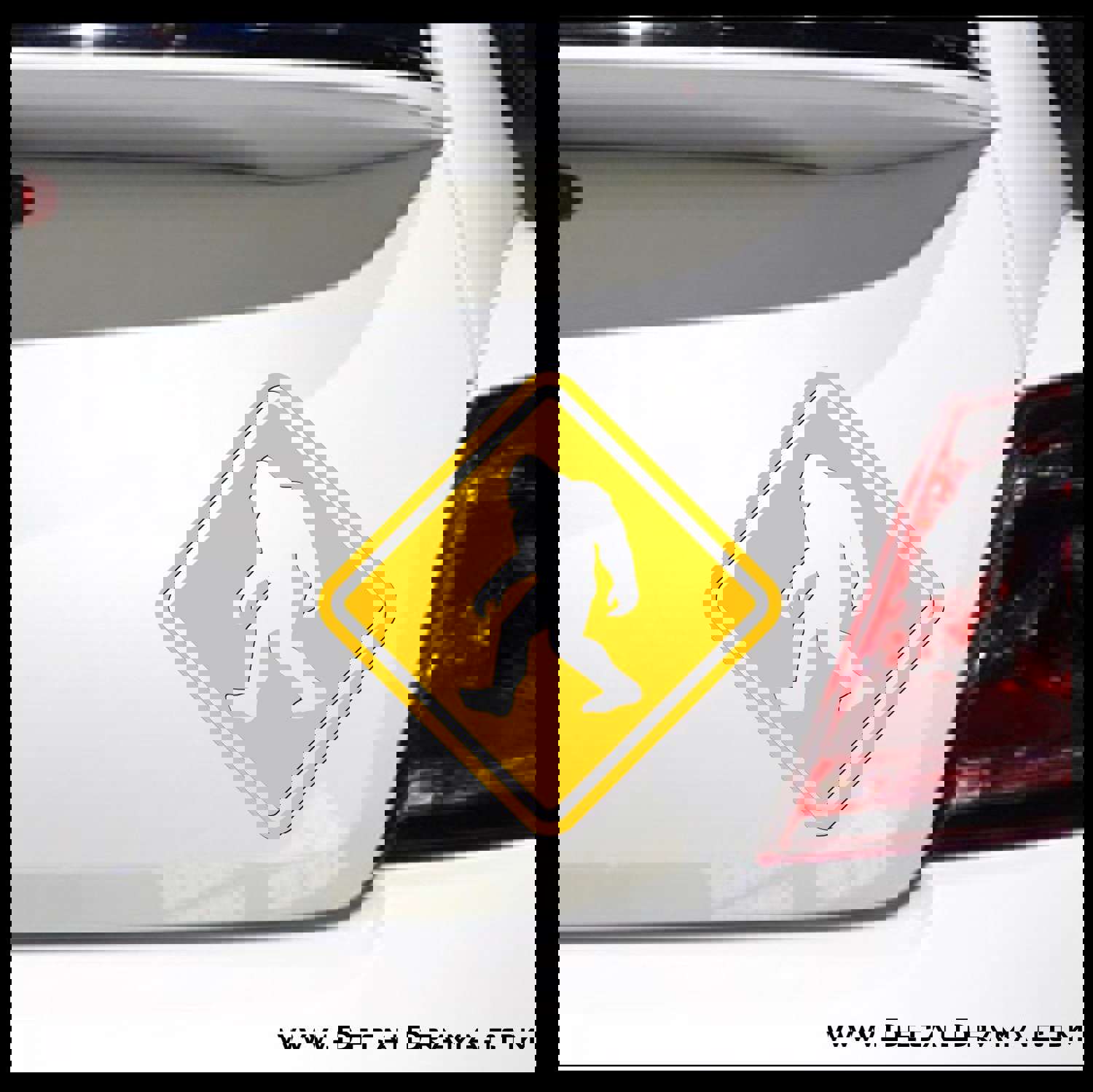 Sasquatch Crossing Vinyl Decal for Car and Laptop