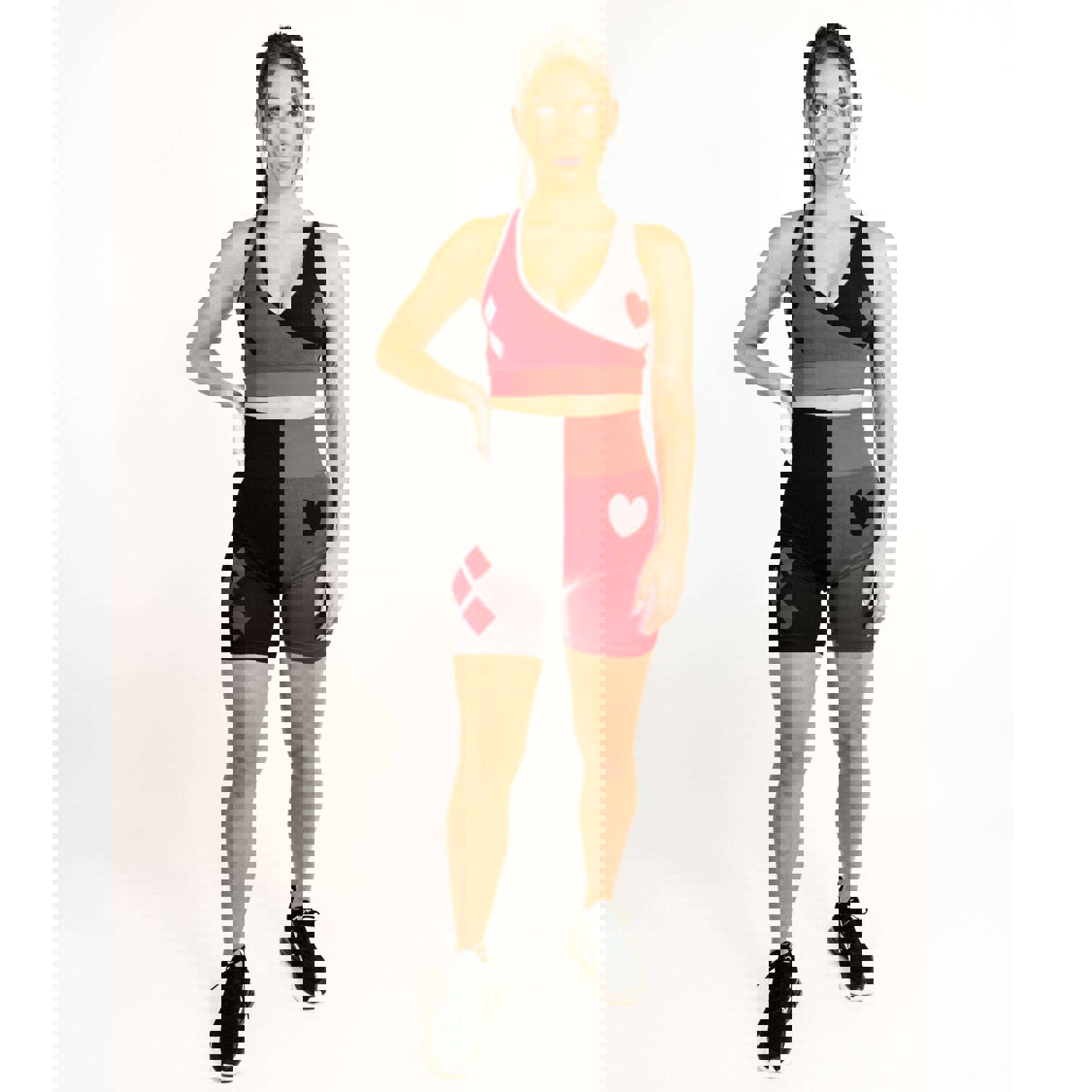 Harley Quinn 2 Piece Short Athletic Set