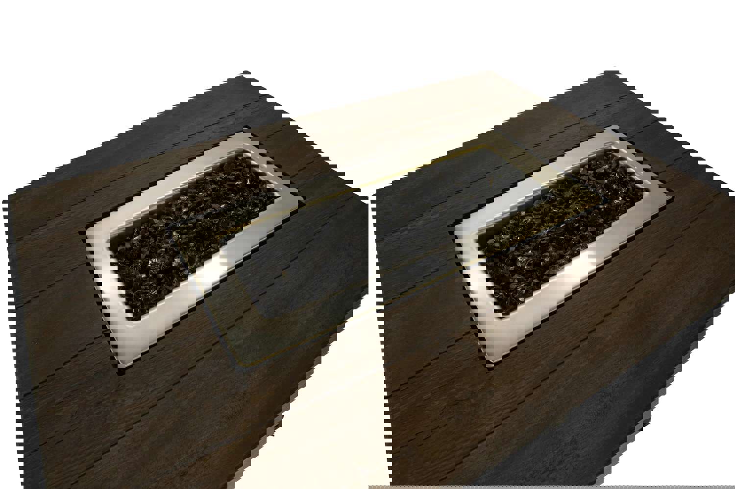 The Marc Propane Gas Fire Pit - 40 in. Rectangular Steel Frame with Electronic Ignition