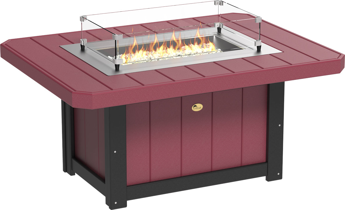 LuxCraft Lumin Fire Pit 51 Rectangular