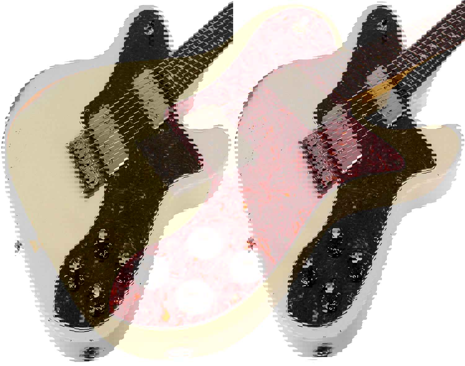 Nash T-72DLX Guitar - Olympic White with Rosewood Fretboard & Light Aging