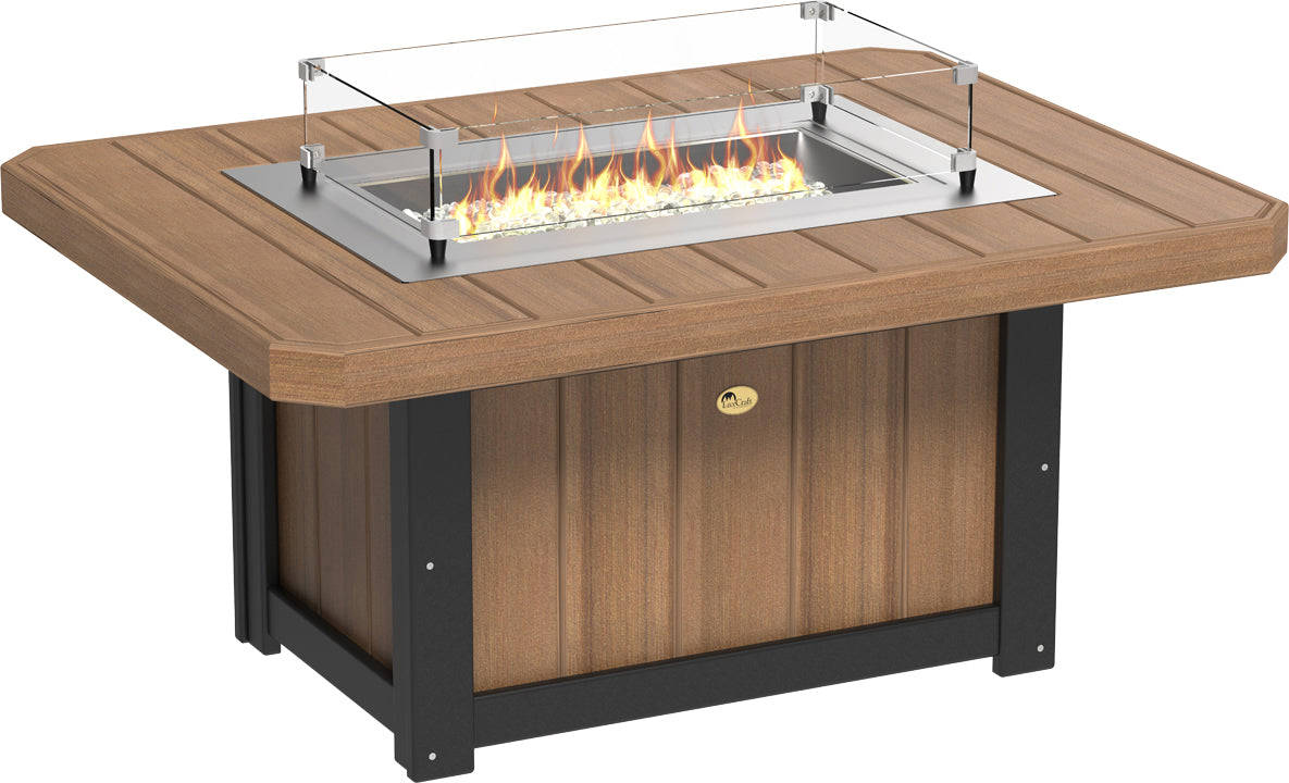 LuxCraft Lumin Fire Pit 51 Rectangular
