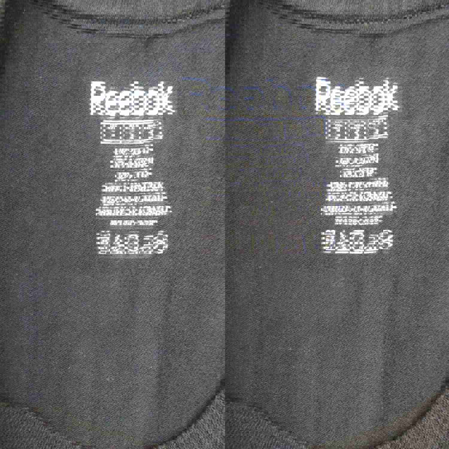 Reebok NHL Men's Large Black Crew Neck Sports Tee - 100% Cotton