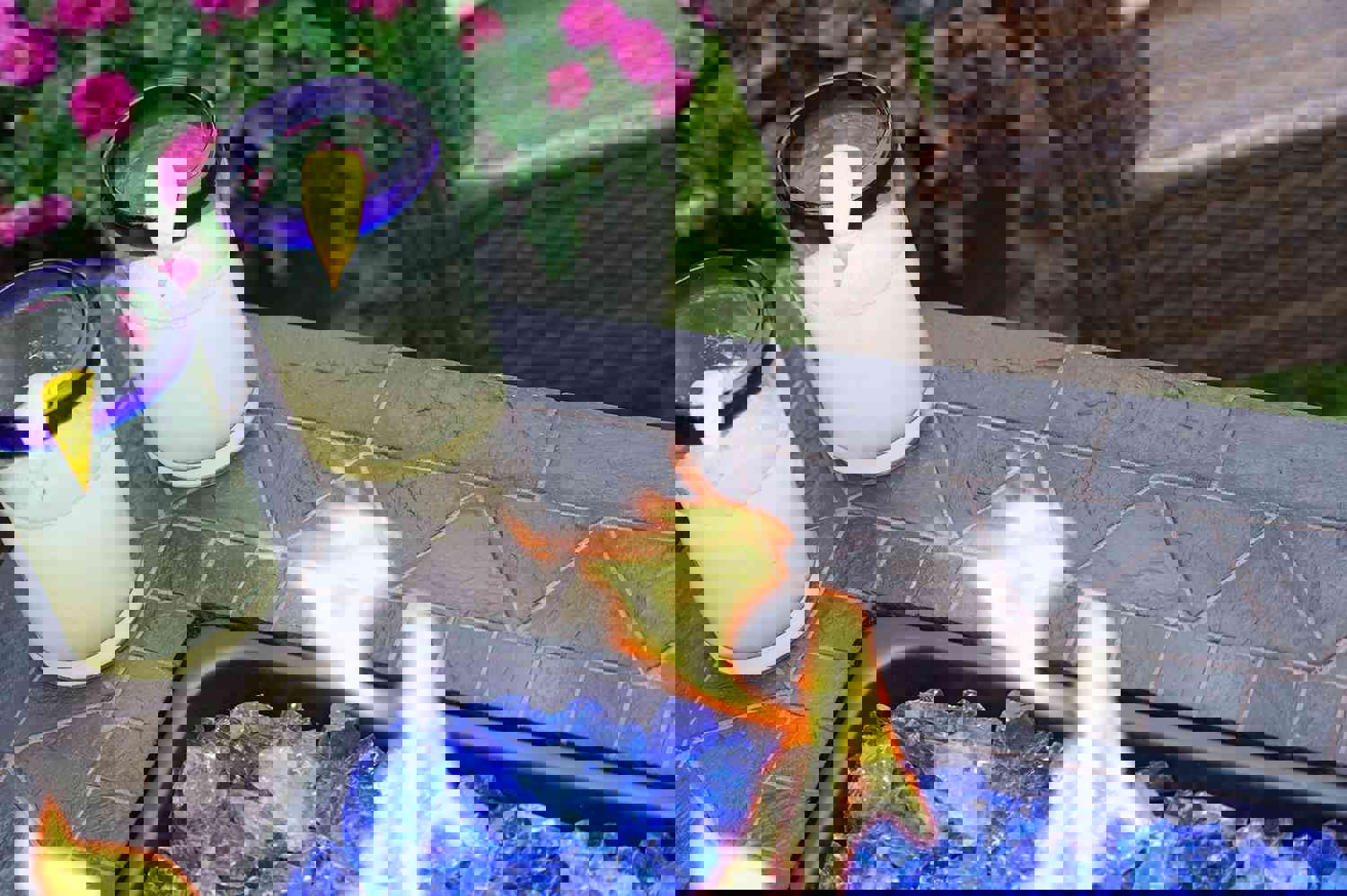 Endless Summer 30 In. Outdoor Propane Gas Rock Top Fire Pit