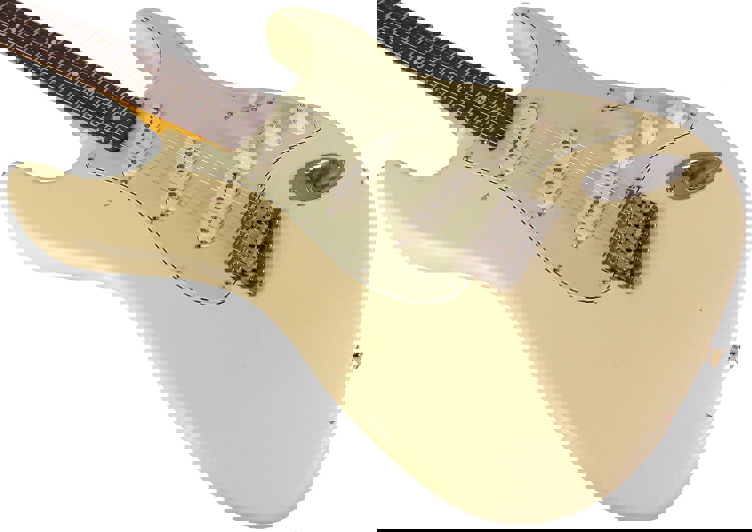 Nash S-63 Guitar, Olympic White, Hardtail, Light Aging