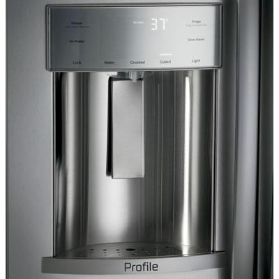 GE Profile 42-inch Side-by-Side Refrigerator with Ice and Water Dispenser