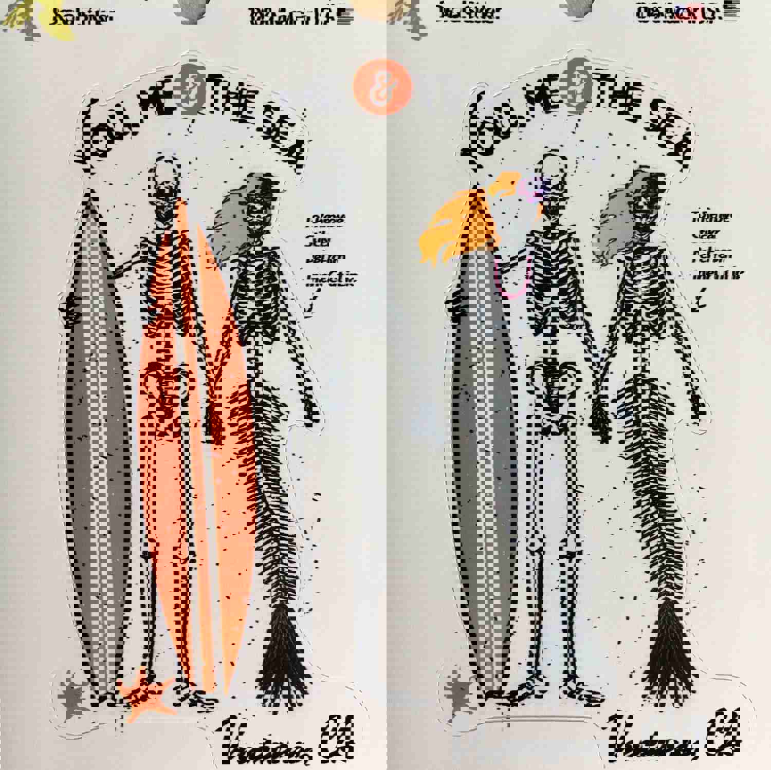 Ventura California Die Cut Mermaid Stickers