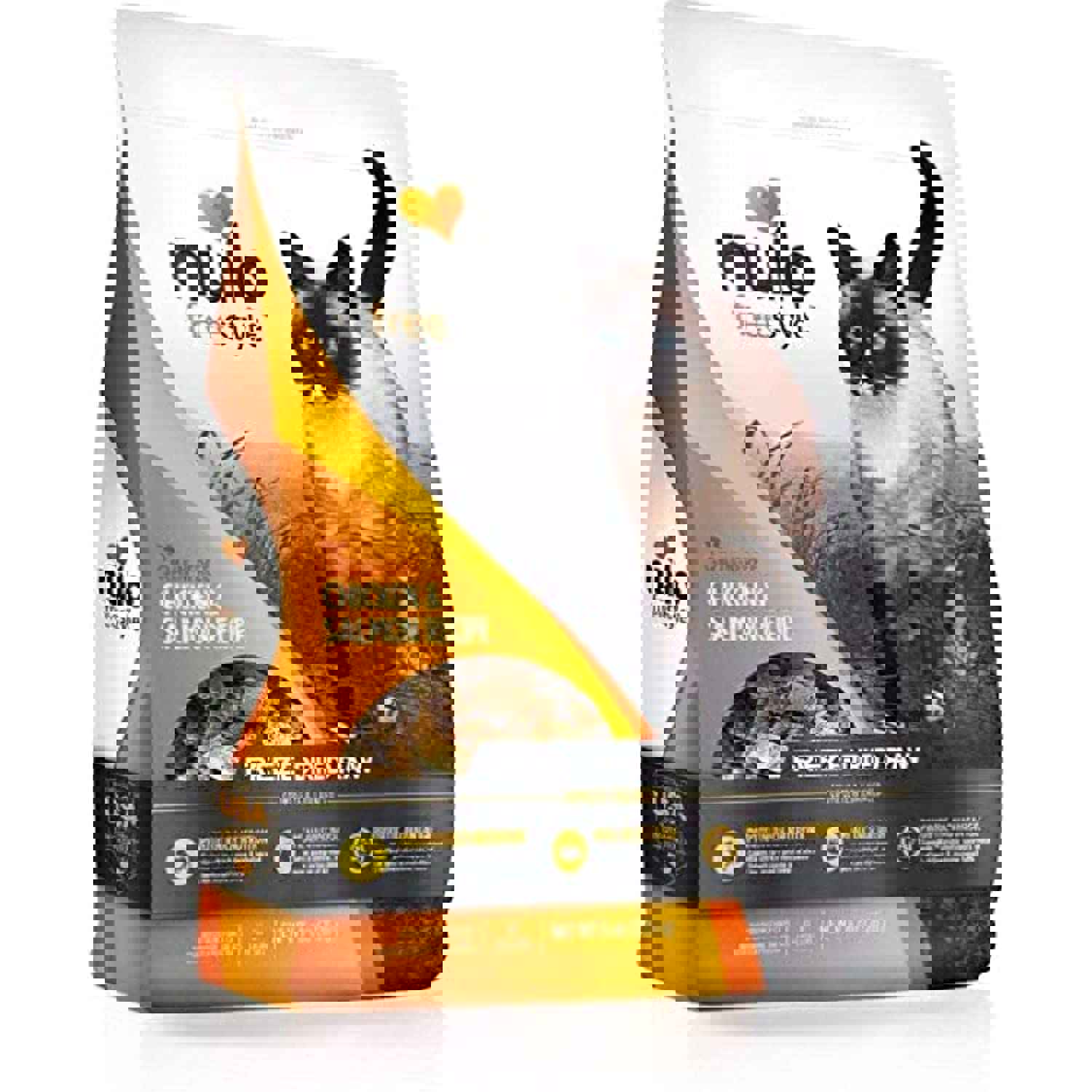 Nulo Freestyle Freeze-Dried Raw Cat Food, Chicken & Salmon, 8 oz - Premium Topper for Cats