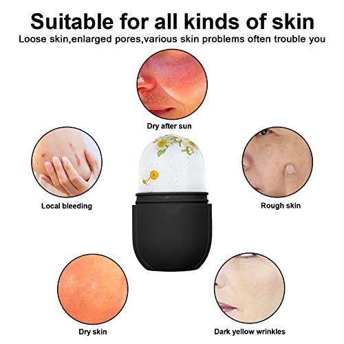 Silicone Ice Roller for Face and Eye Massage - Skin Care Tool to Remove Fine Lines & Shrink Pores