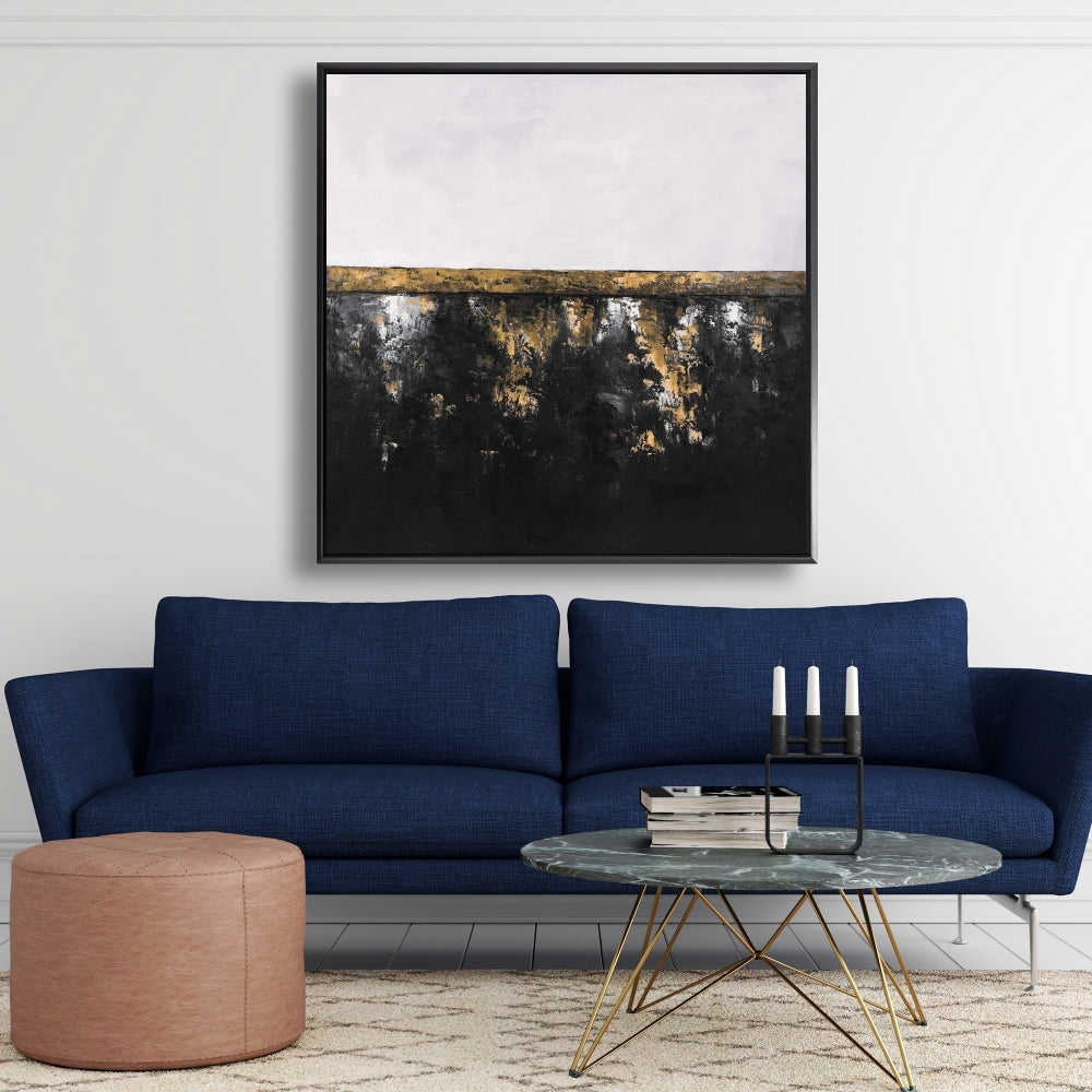 Abstract Industrial Metal Fine Art Gallery Wrapped Canvas 36x36