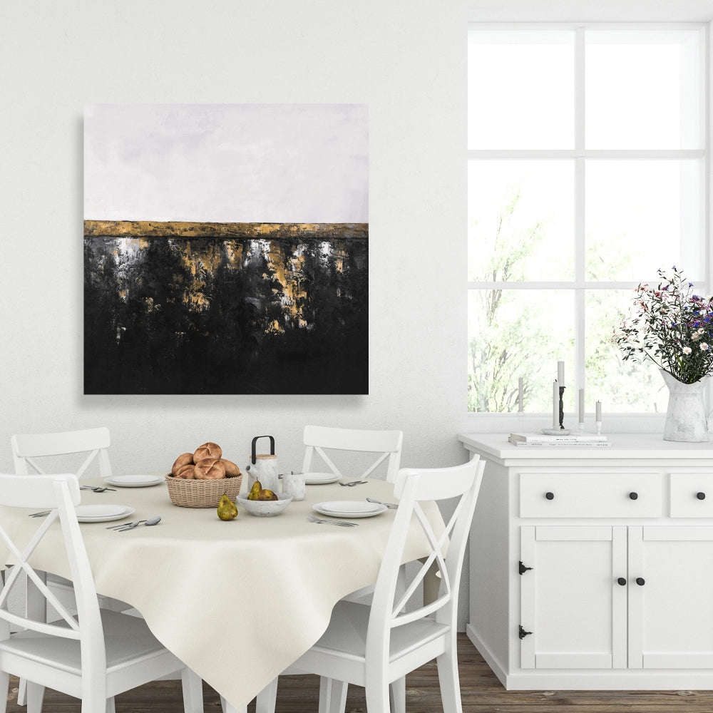 Abstract Industrial Metal Fine Art Gallery Wrapped Canvas 36x36