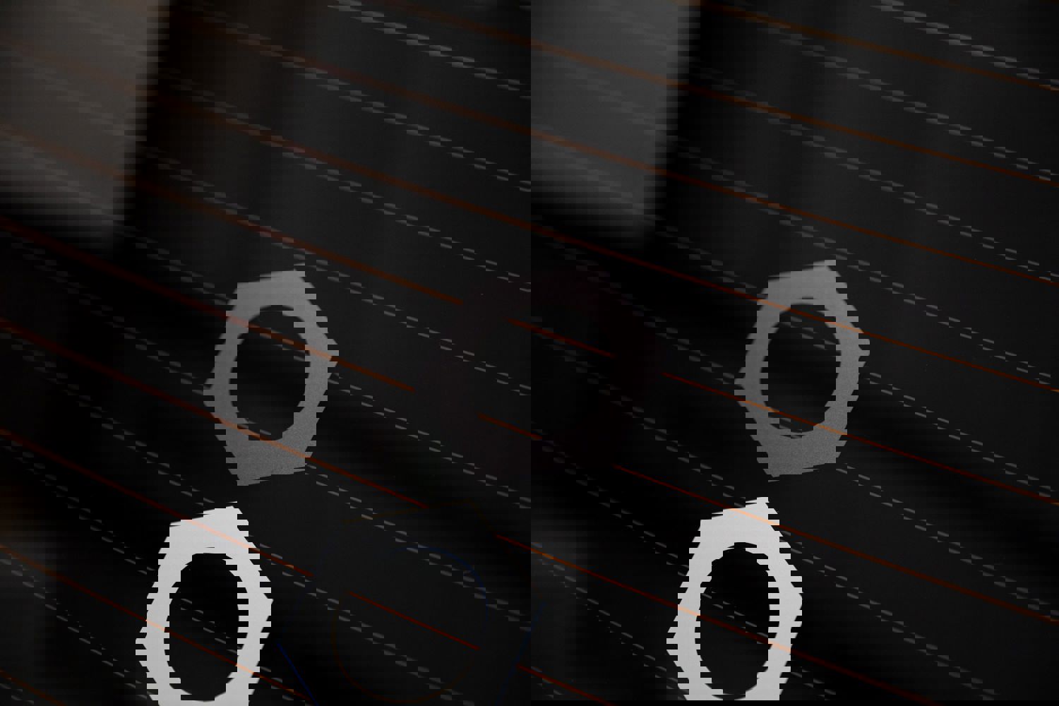 Die-Cut Vinyl Hex Logo Decal for Car Windows