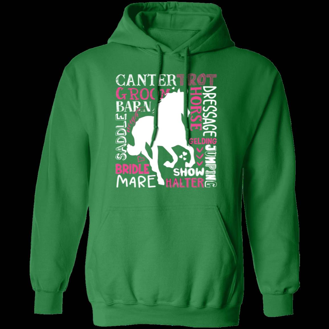 HORSE LOVER LADIES Pullover Hoodie - 8 oz Unisex Comfort Wear