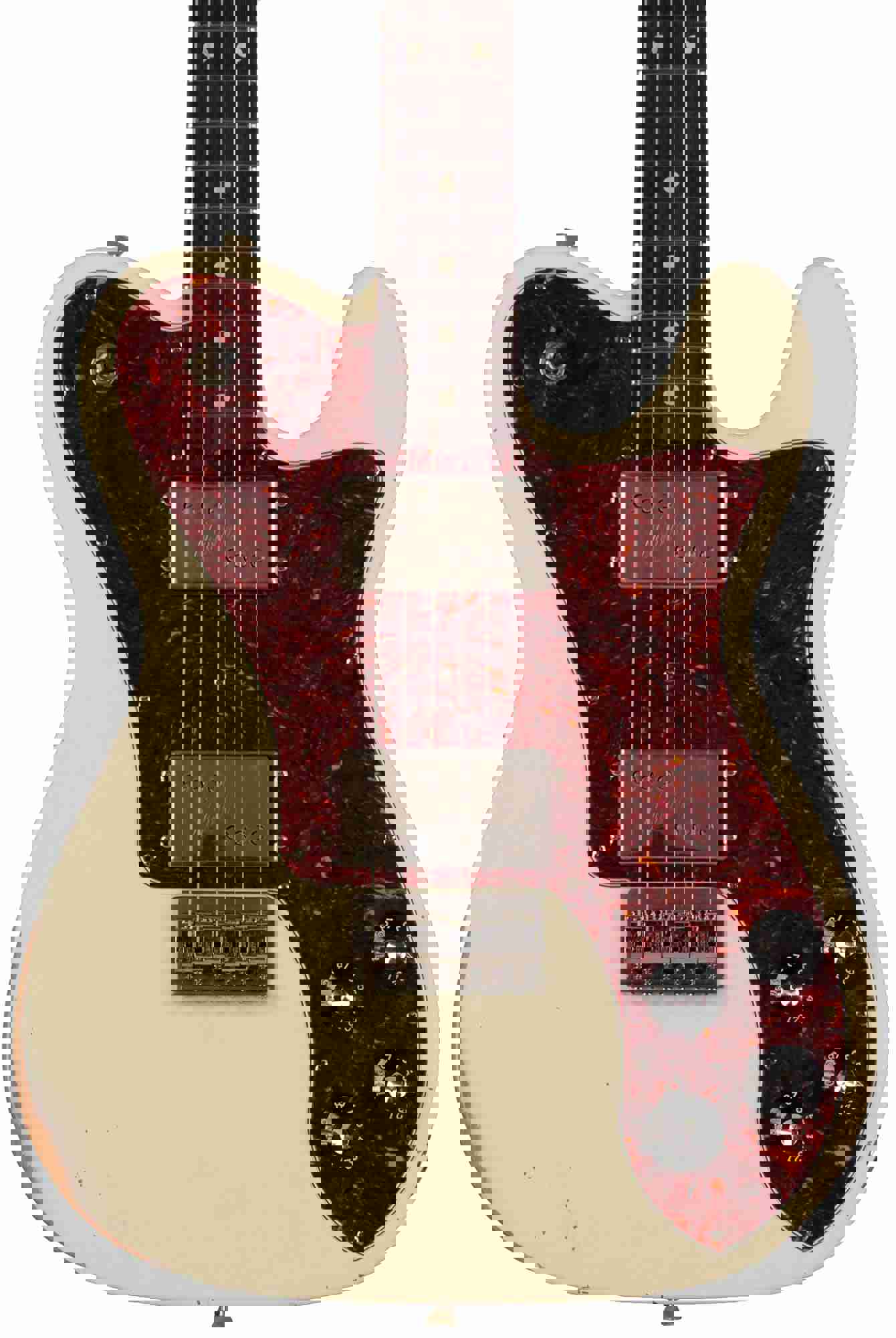 Nash T-72DLX Guitar - Olympic White with Rosewood Fretboard & Light Aging