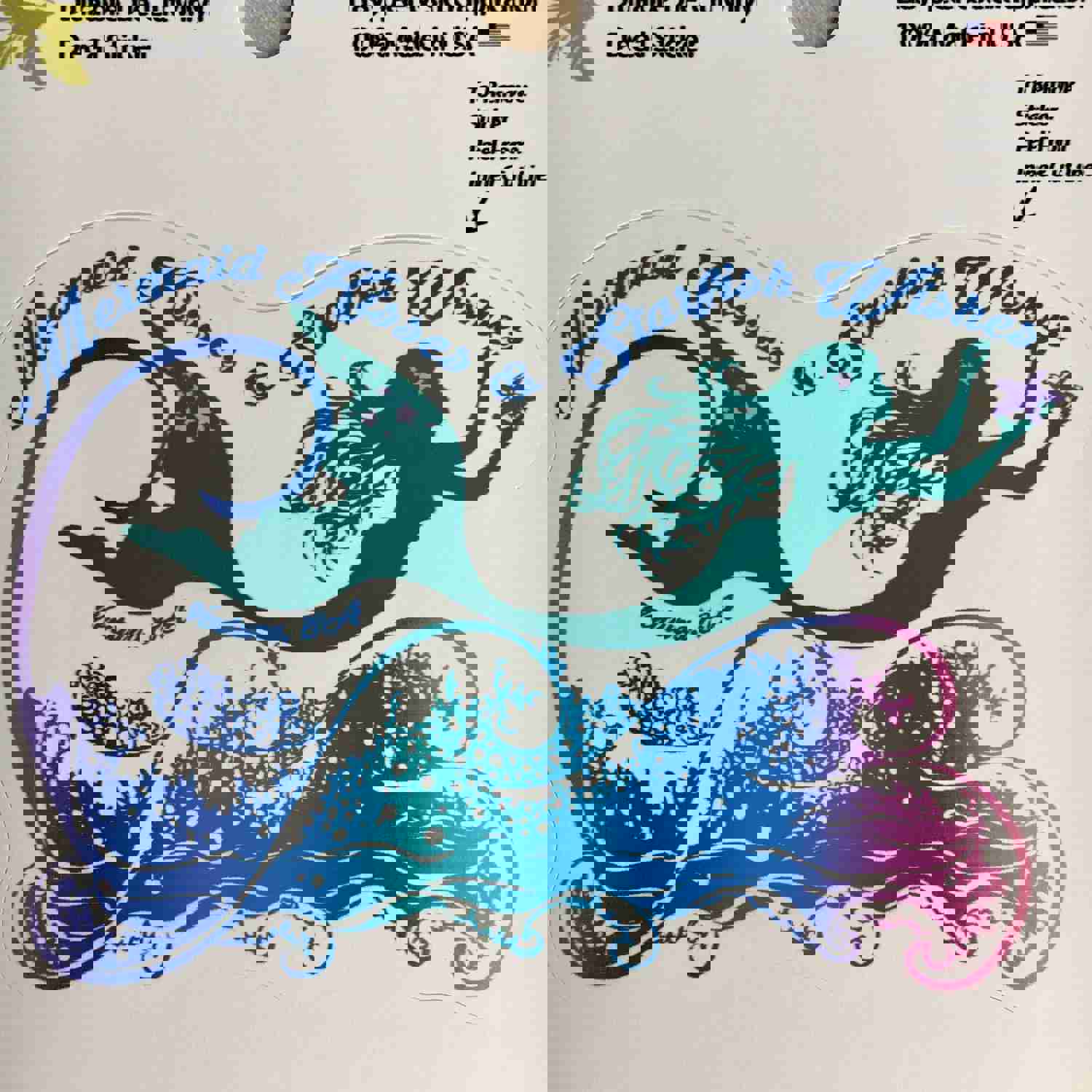 Ventura California Die Cut Mermaid Stickers