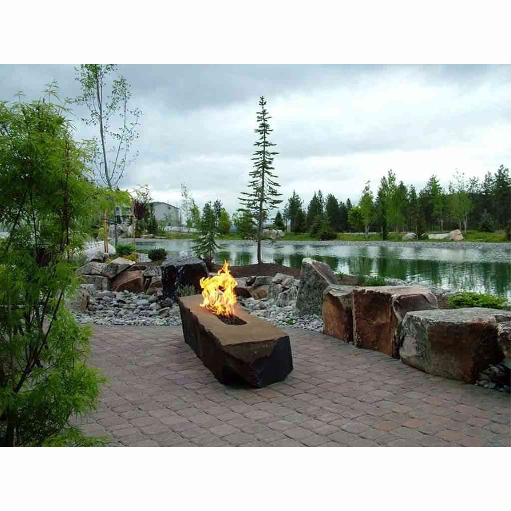 HPC 49 x 8 Rectangle Enclosure Interlink Burner Electronic Ignition Fire Pit