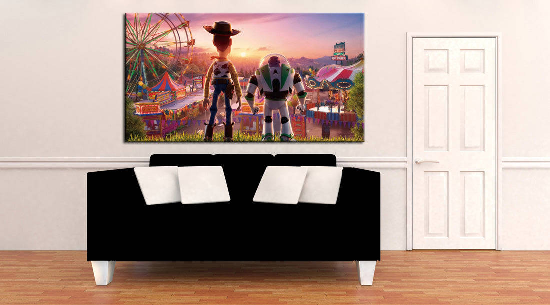 Toy Story Woody Buzz Canvas Print Giclee CA1268 - Premium Quality Artwork