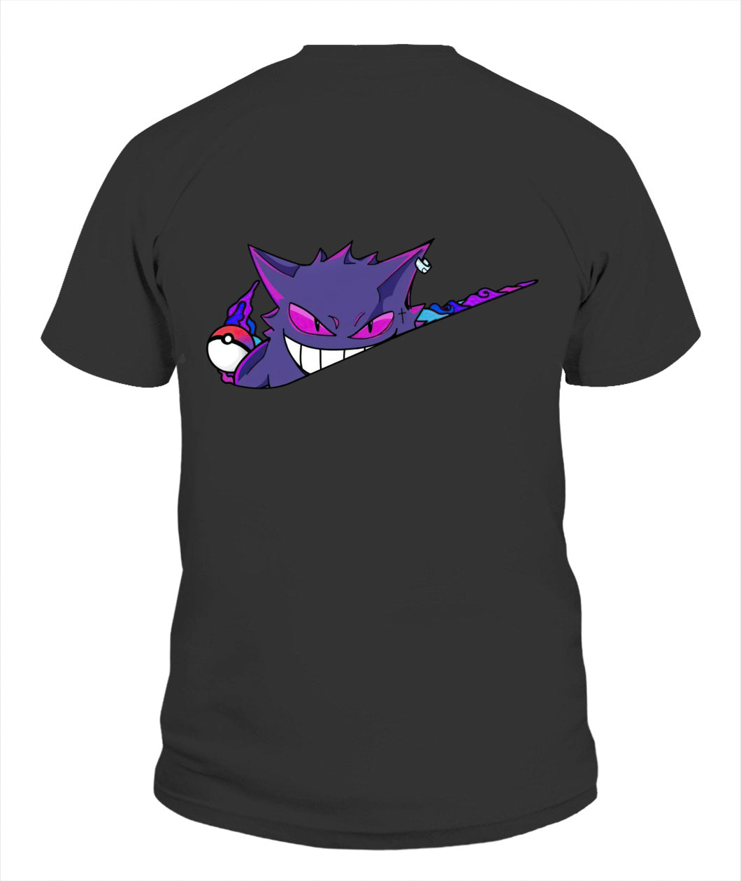 Gengar Simple Swoosh Custom 2-Side Printed Hoodie - Unisex Classic Fit
