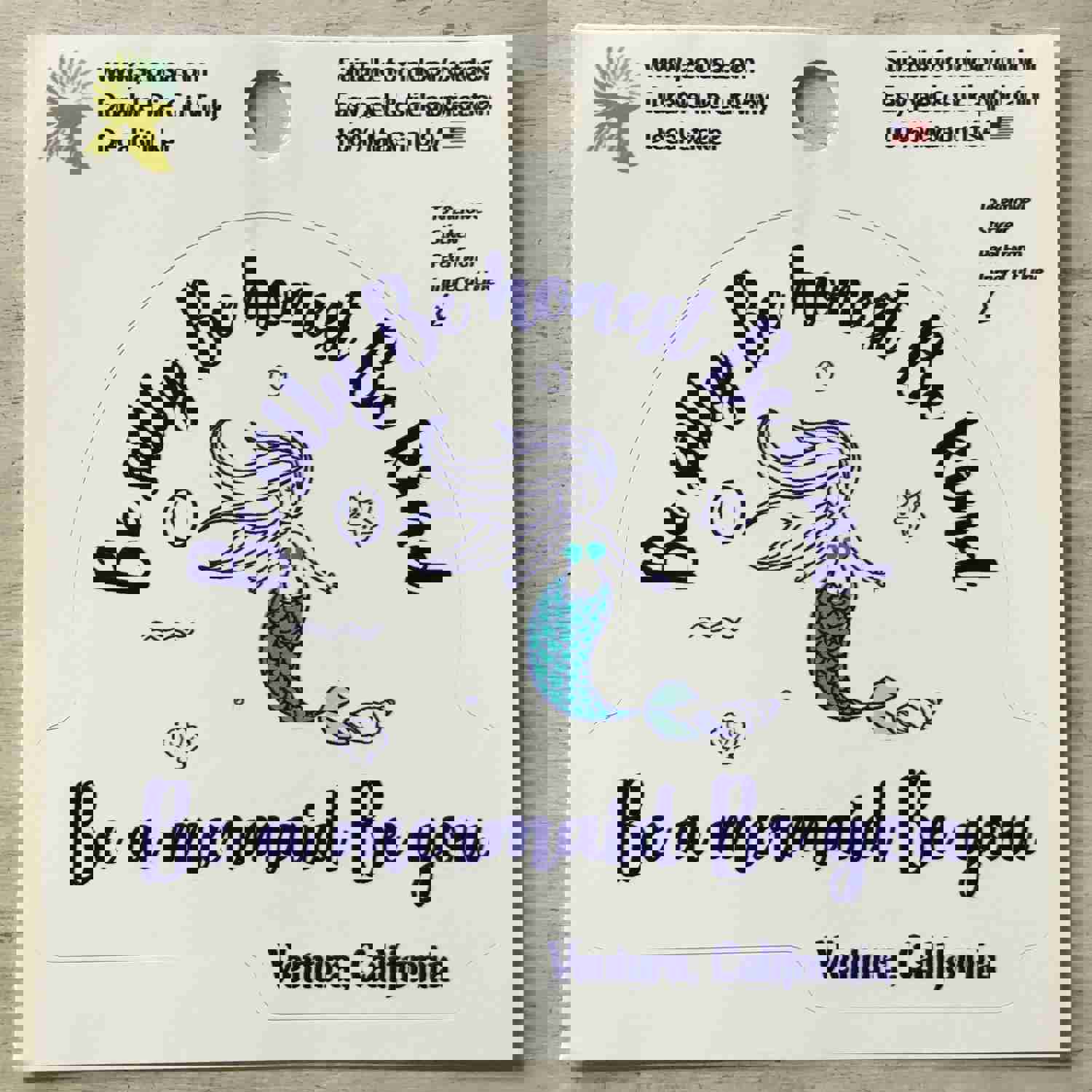 Ventura California Die Cut Mermaid Stickers